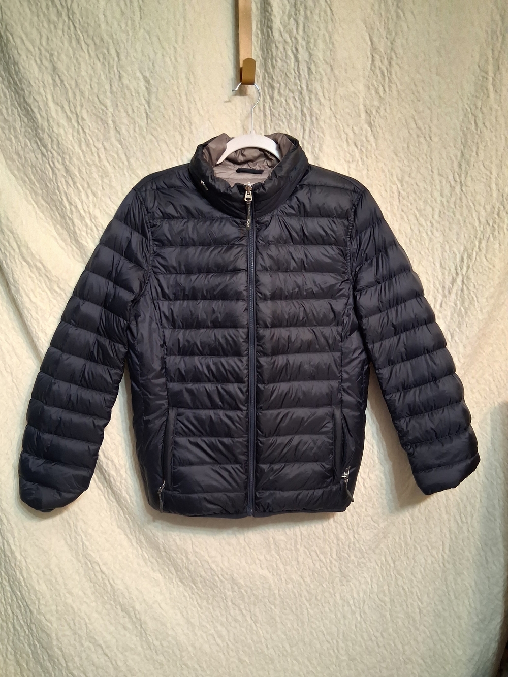 Womens TUMI PAX Quilted Navy Lightweight Reversable  Puffer Jacket